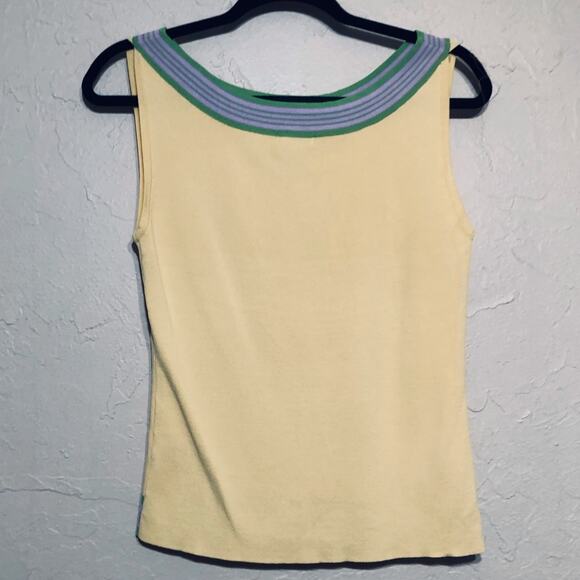 Bacci Womens Shirt Medium YellowTank Top - Picture 2 of 3